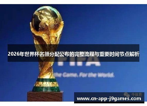 2026年世界杯名额分配公布的完整流程与重要时间节点解析